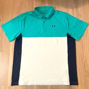 Under Armour Men's Size 3XL/3TG/3EG Blue Performance Polo Shirt
